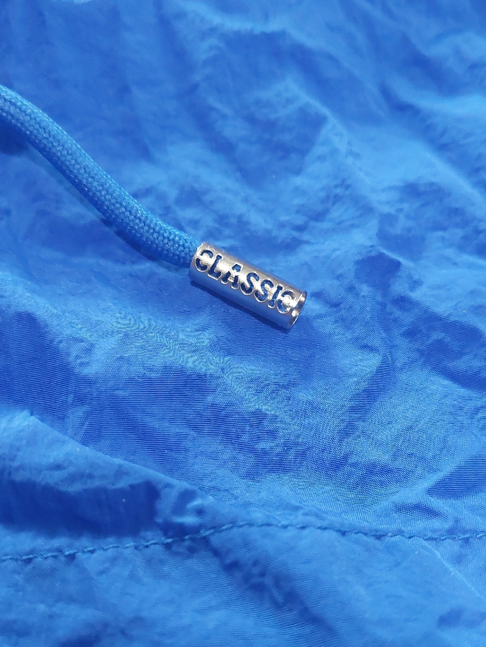 C'EST TOI  Cropped Windbreaker Hoodie .Size SMALL Royal Blue - Picture 2 of 10